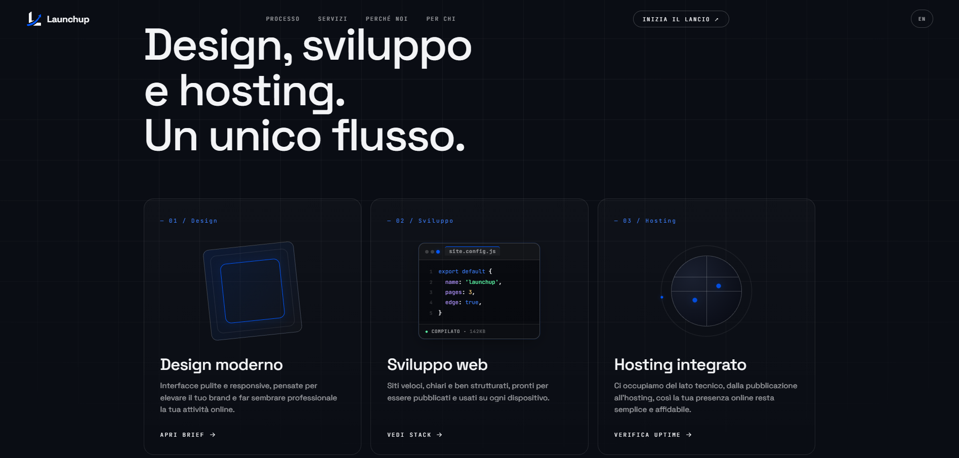 Launchup — design, sviluppo e hosting
